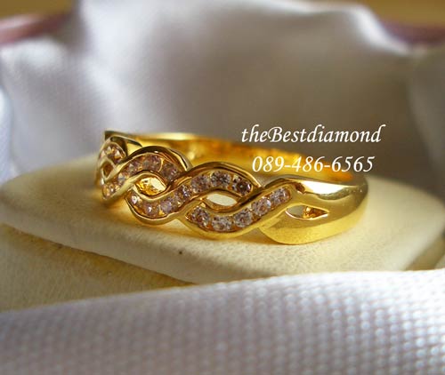 BR712+++แหวนถักเกลียว+++ แหวนแบบ Modern สไตน์น่ารักๆ เป็นรูปเกลียว 3 เกลียว ฝังแบบหนีบ ใส่ติดนิ้วได้เลย ไม่เกี่ยวเสื้อผ้าค่ะ