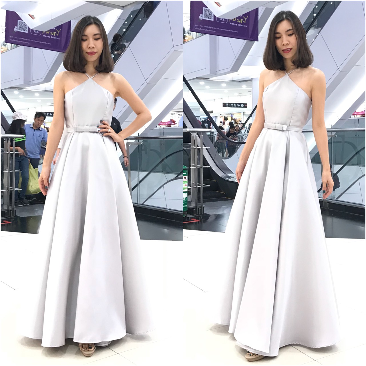 ชุดเพื่อนเจ้าสาว สีเทา สีเงิน รวมแบบ ตัวอย่าง สั่งสีและแบบอื่นๆได้ เช่า 500