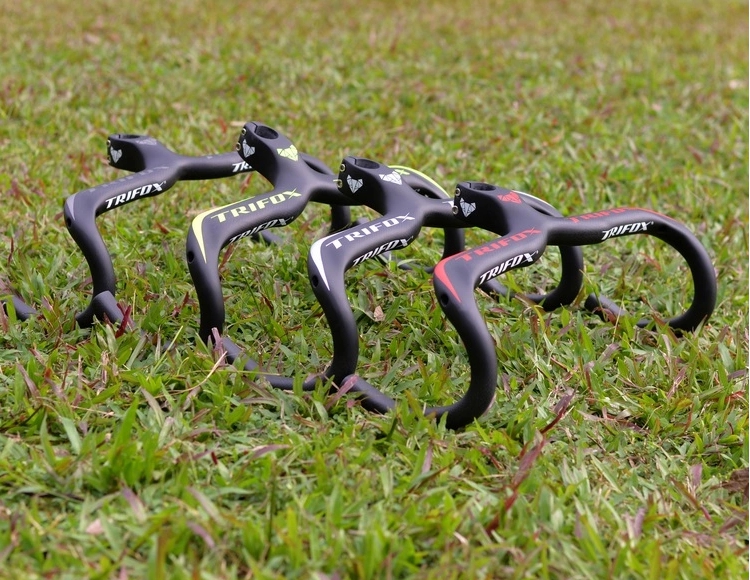 แฮนด์หมอบ TRIFOX TL-CHB10 New Full Carbon Bicycle Stem Handlebar Road Bikes Carbon Integrated