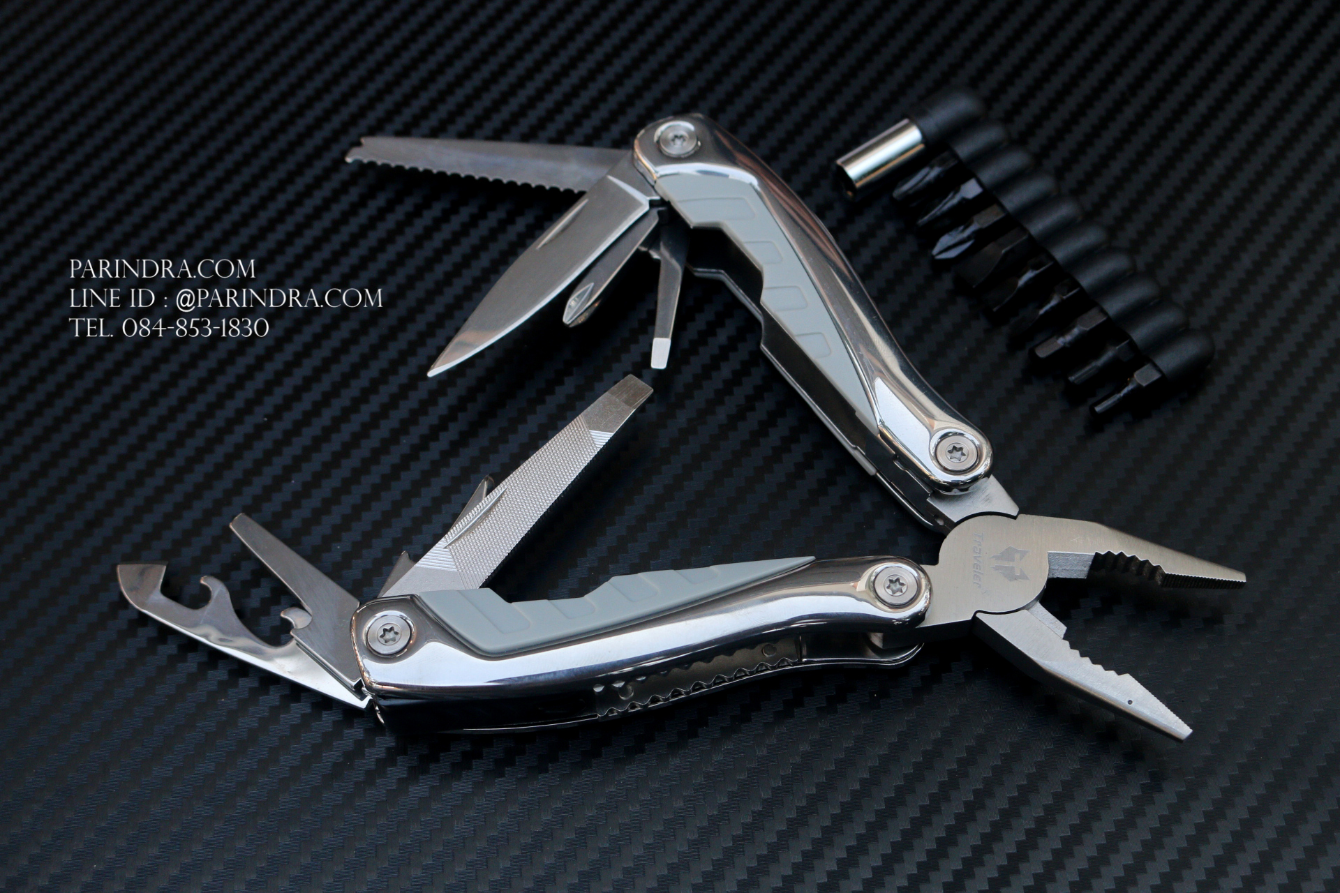 ชุดเครื่องมือเอนกประสงค์ Traveler Multi - tools (ตัวใหญ่) มีตัวล๊อค ใช้ดีมาก #TRV002