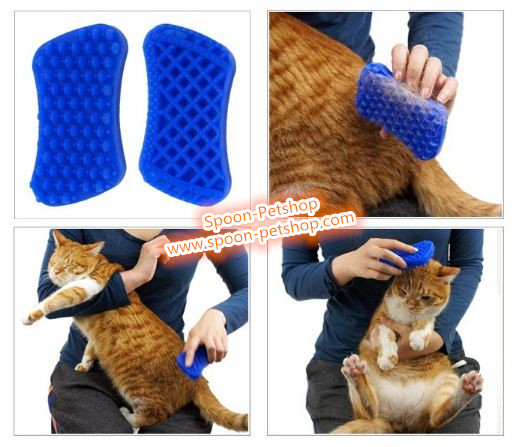 แปรงซิลิโคน สำหรับแมวขนสั้น 4in1 สำหรับเก็บขนตาย นวดบรรเทาอาการกล้ามเนื้อตึง ช่วยเสริมสร้างการเผาผลาญ กระตุ้นกล้ามเนื้อขนให้แข็งแรง