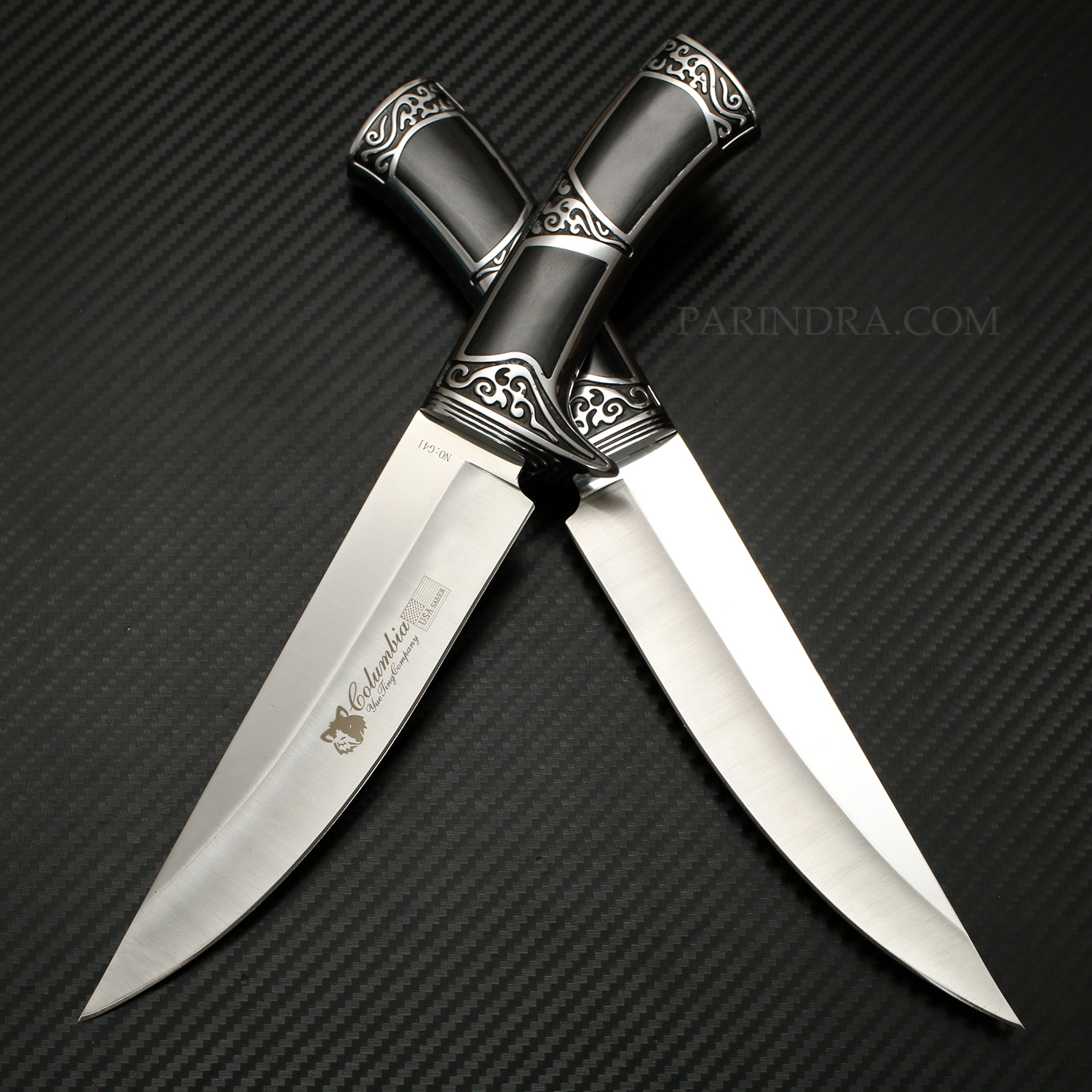 มีดเดินป่า COLUMBIA รุ่น G41 ด้ามลายสวย คมมาก