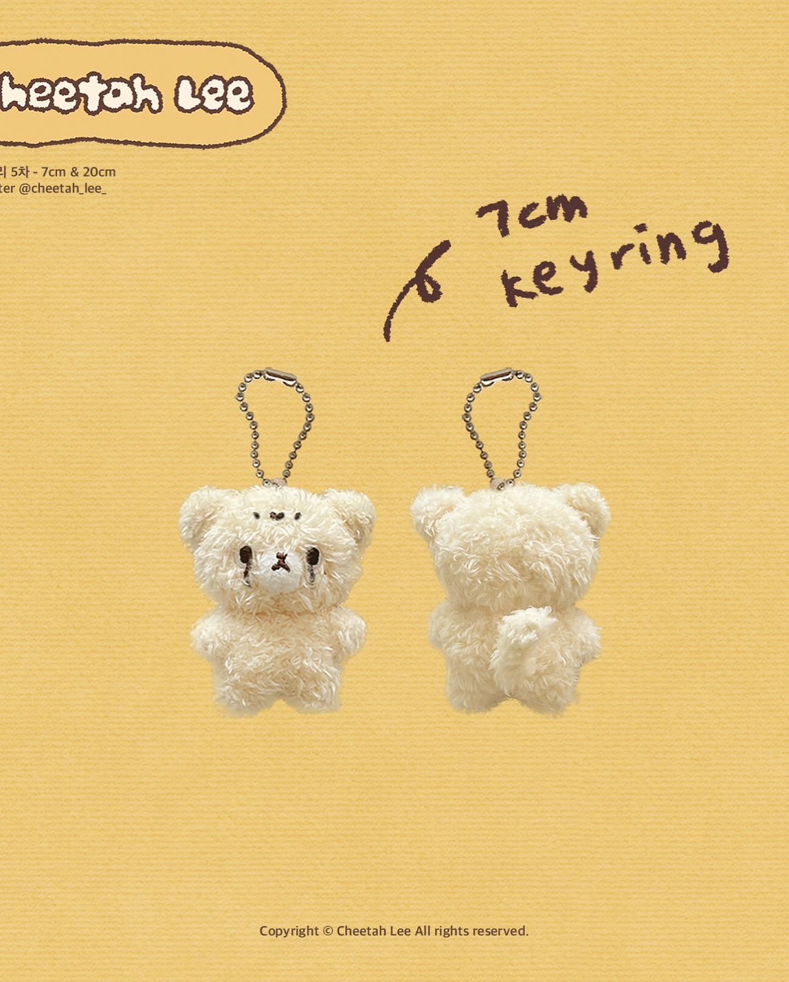 [Pre] ตุ๊กตา ชีต้าร์ลี 𝐂𝐡𝐞𝐞𝐭𝐚𝐡 𝐋𝐞𝐞 𝟓𝐭𝐡 บ้าน @/cheetah_lee_ (รอผลิต 3-4 เดือน)