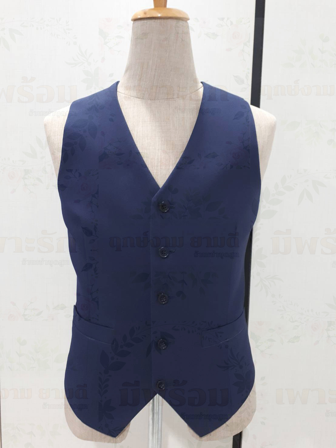 เสื้อกั๊ก (ให้เช่า) - สีกรมท่า 435-91 (เฉพาะเสื้อกั๊ก)