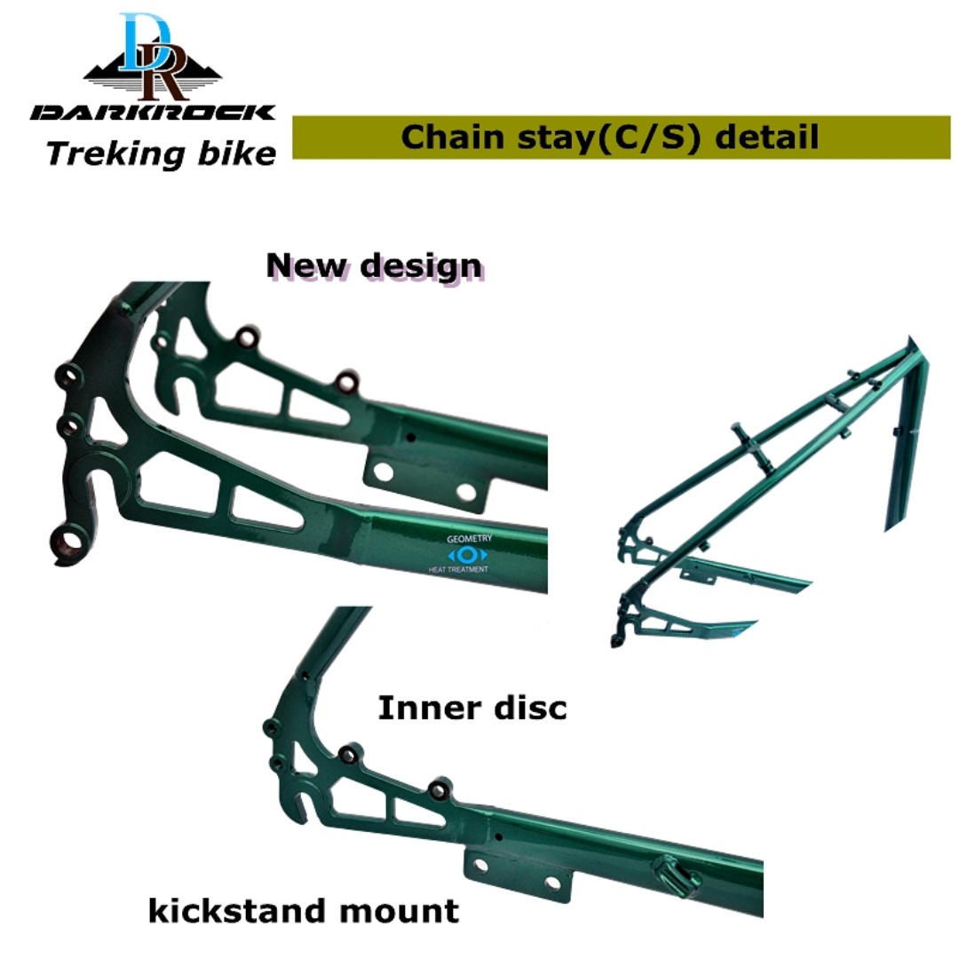 จักรยานทัวร์ริ่ง DARKROCK touring bike DR Super Travel 26-inch toruing bike treking bike Renault 520 steel DEORE 30S