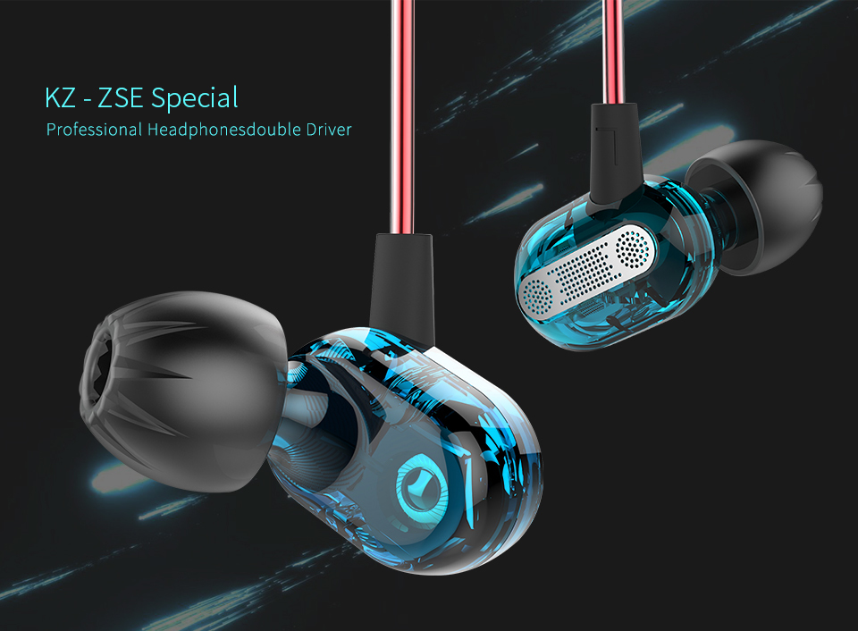ขายหูฟัง KZ ZSE หูฟัง2ไดรเวอร์ที่ถูกที่สุดในปฐพี