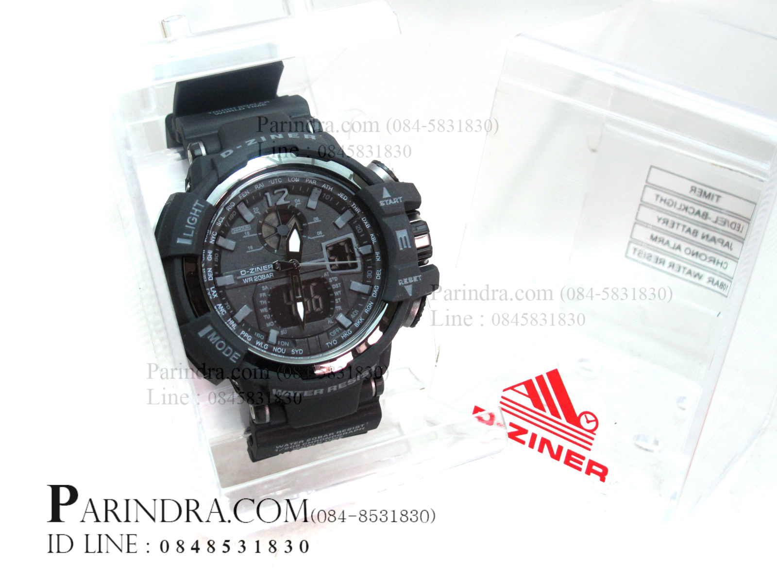 นาฬิกา D-ZINER ขอบเข็มทิศสีดำ