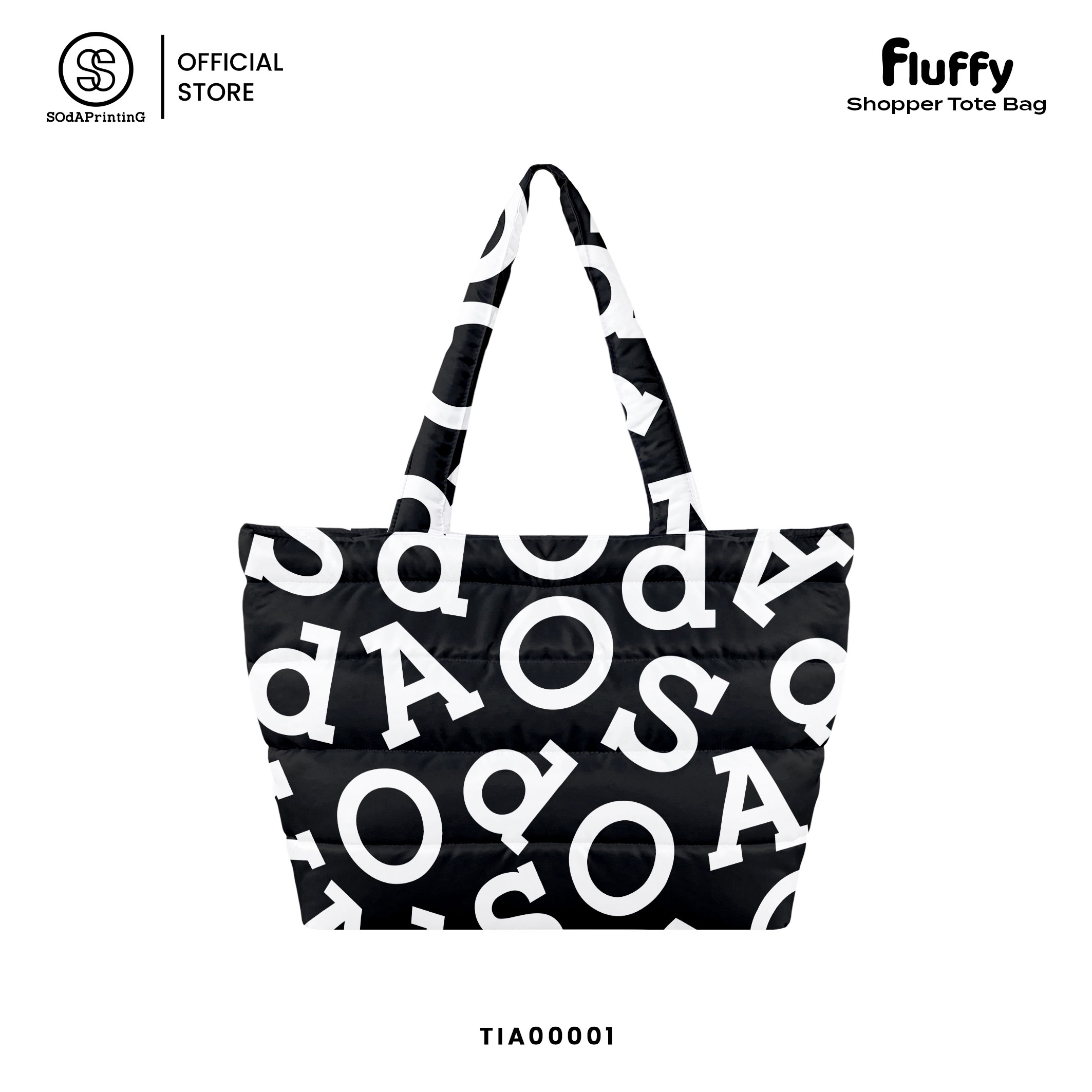 กระเป๋า Fluffy Shopper Tote Bag SOdA Original Collection รหัส TIA00001-TIA00020 #SOdAPrintinG