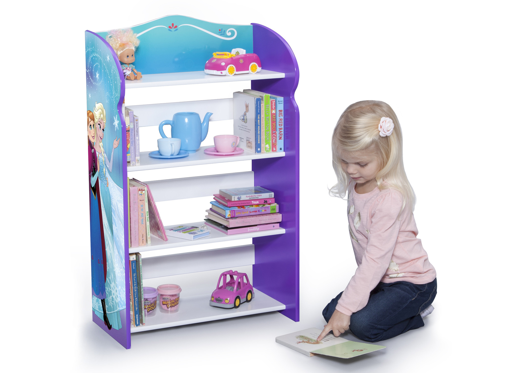 Delta Children Frozen Bookshelf ชั้นวางหนังสือลายเจ้าหญิงโฟรเซ่น วัสดุทำจากไม้ทั้งชุด ลิขสิทธิ์แท้ นำเข้าจาก USA