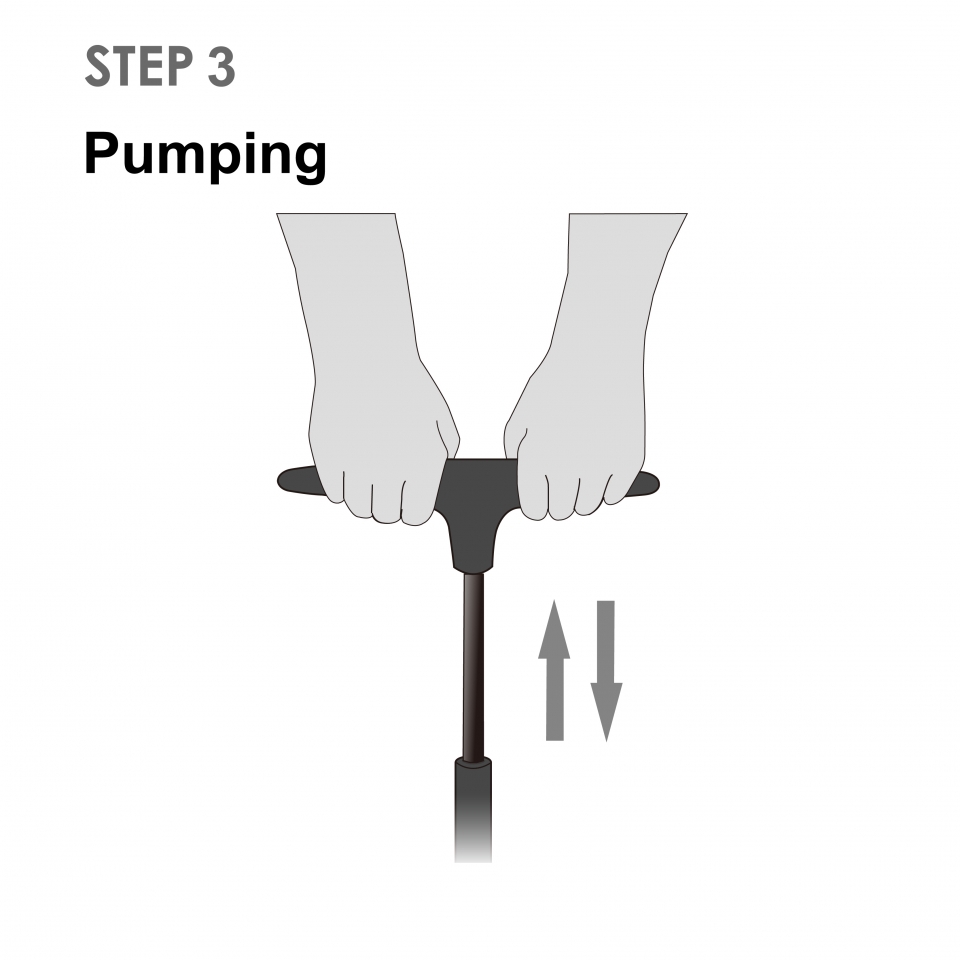 สูบตั้งพื้น BETO 26" ALLOY FLOOR PUMP W/GAUAGE สีแดง หัวแบบใหม่ AH4 ,CMP-135SGS