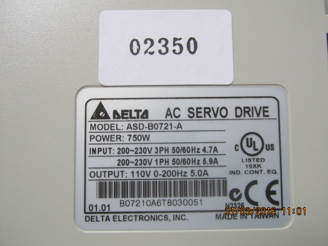 SERVO DRIVE " DELTA " รุ่น ADS-B0721-A