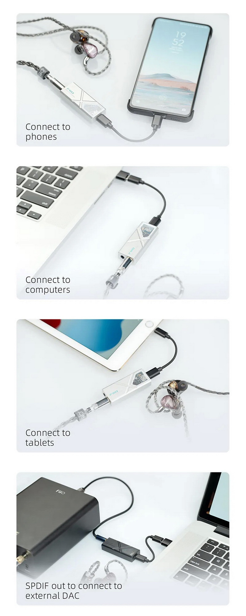 FiiO KA13 DAC/AMP พกพา ชิป Dual DACs + Dual Op-Amps รองรับ Hi-Res ประกันศูนย์ไทย