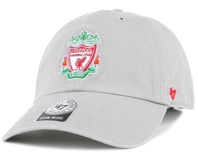 หมวกลิเวอร์พูล 47 Brand Crest Clean Up Grey Adjustable สีเทาของแท้