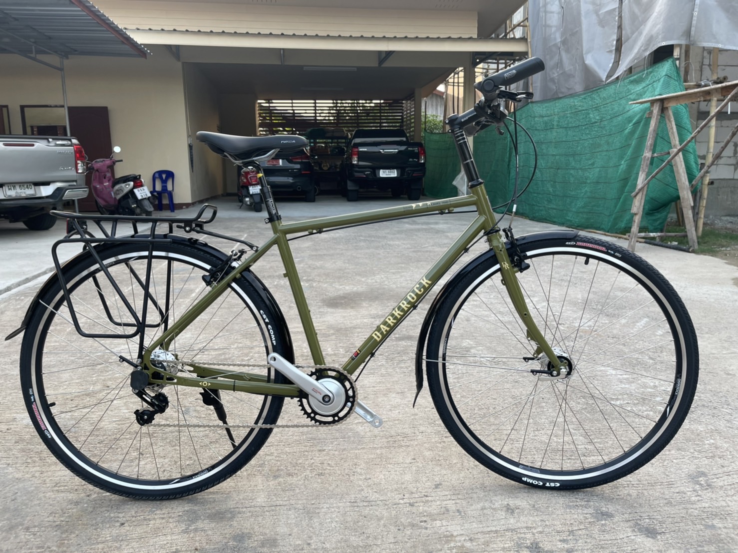 จักรยานกราเวล DARKROCK SUPER TRAVEL 700C GRAVEL BIKE 700C เกียร์ดุม NEXUS ไฟหน้า LED