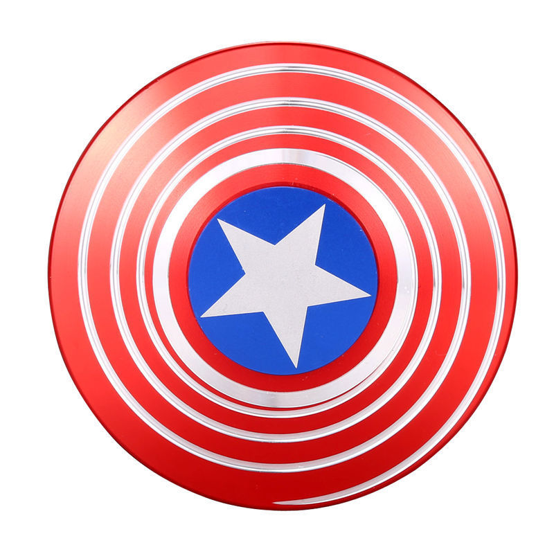 ของเล่นกำลังฮิต Hand Spinner หมุนดี น้ำหนักเยี่ยม ลาย Captain America