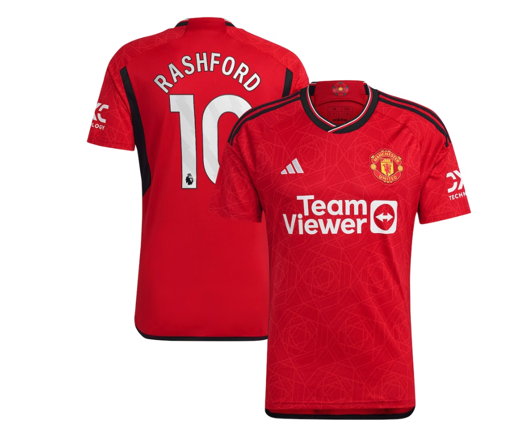 เสื้อแมนเชสเตอร์ ยูไนเต็ด 2023 2024 ทีมเหย้า Rashford 10 ของแท้