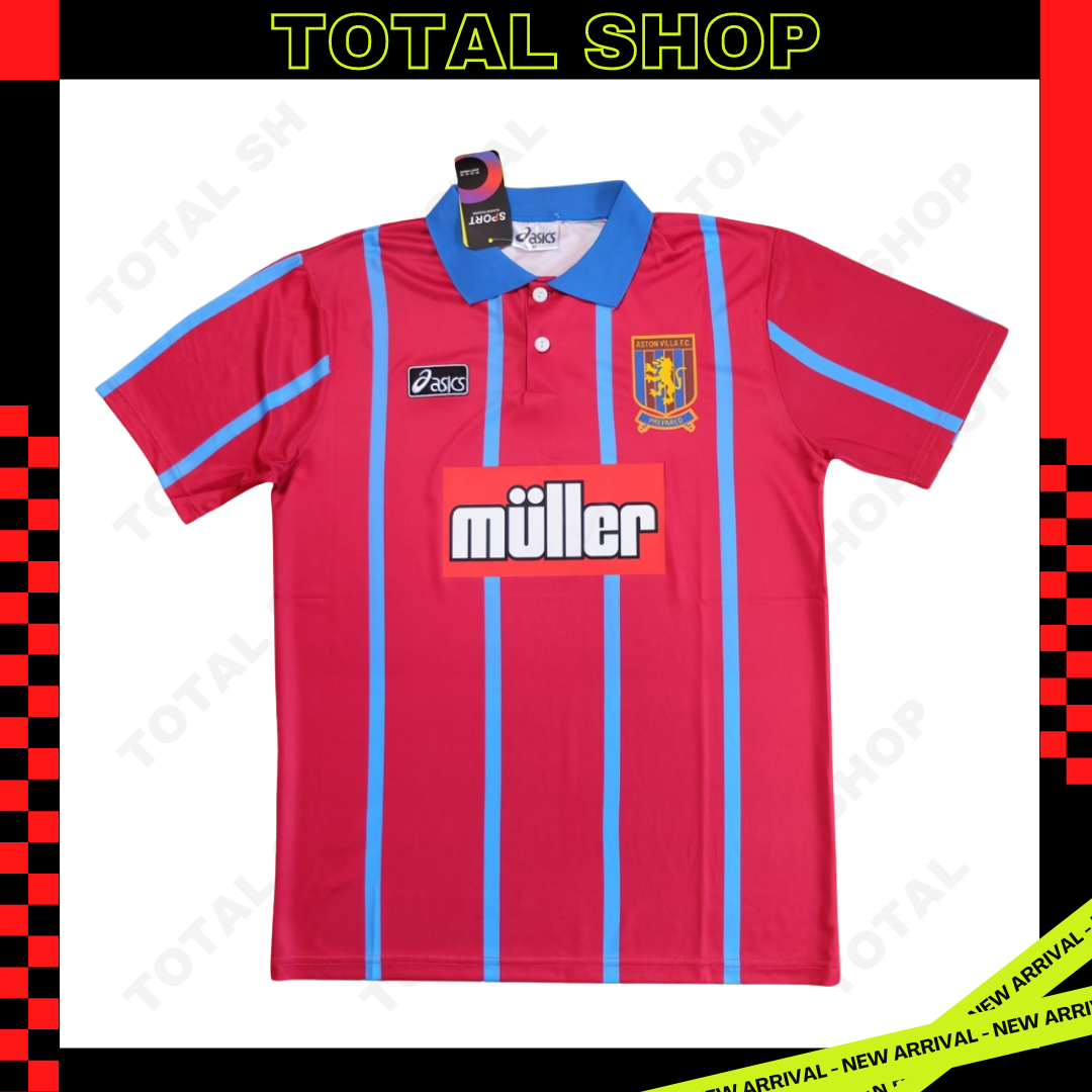 Aston Villa 1994 Vintage Jersey เสื้อฟุตบอลแอสตันวิลล่าย้อนยุค Muller