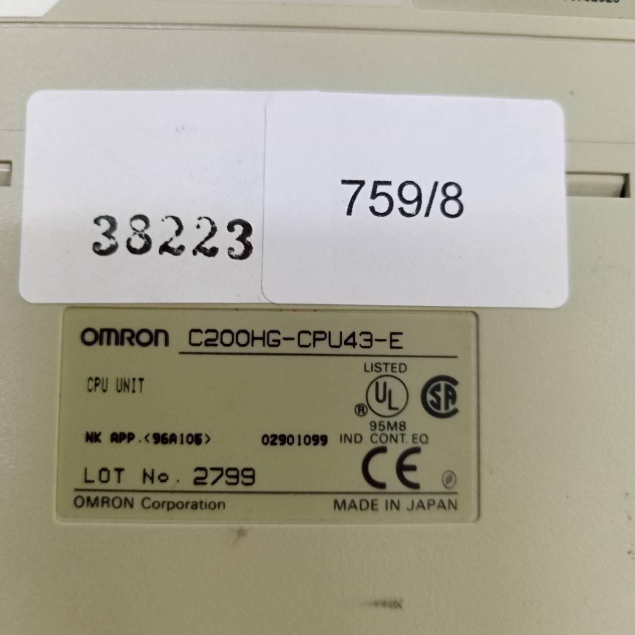 C200HG-CPU43-E PLC “ OMRON ”
