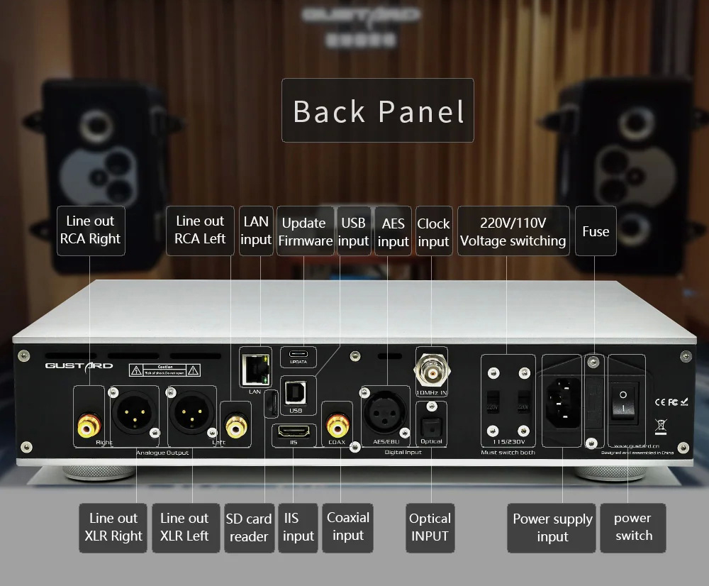 Gustard X26III DAC ตั้งโต๊ะระดับเรือธงชิป ES9039SPRO x2 รองรับ MQA, Roon bridge ประกันศูนย์ไทย
