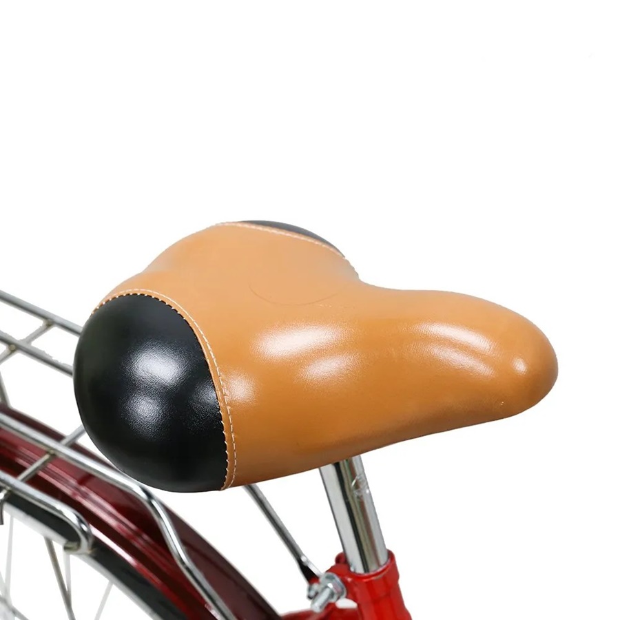 MEADOW housewife's bicycle, model CITY VINTAGE MIT, 26-inch wheels, with vintage basket, no gears.