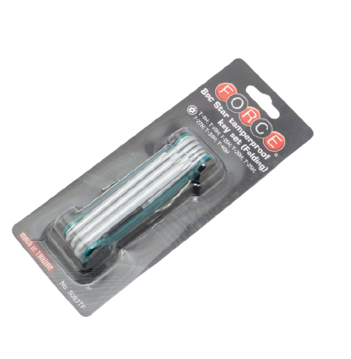 ชุดประแจ หัวจีบแกนกลวง ชนิดพับได้ (8ชิ้น) ฟอร์ซ (FORCE) Pn.5083TF