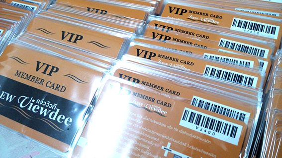 ตัวอย่างการ์ด ไอเดีย รัน NumBer รัน QRcode รัน BarCode