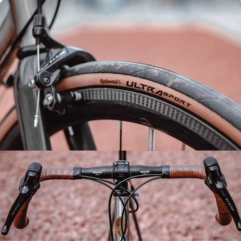 BOSKEY Shuttler Ti 2025 | จักรยานไทเทเนียม ชุดเกียร์ Shimano 105 R7000 ล้อคาร์บอน ยาง Continental Ultrasport