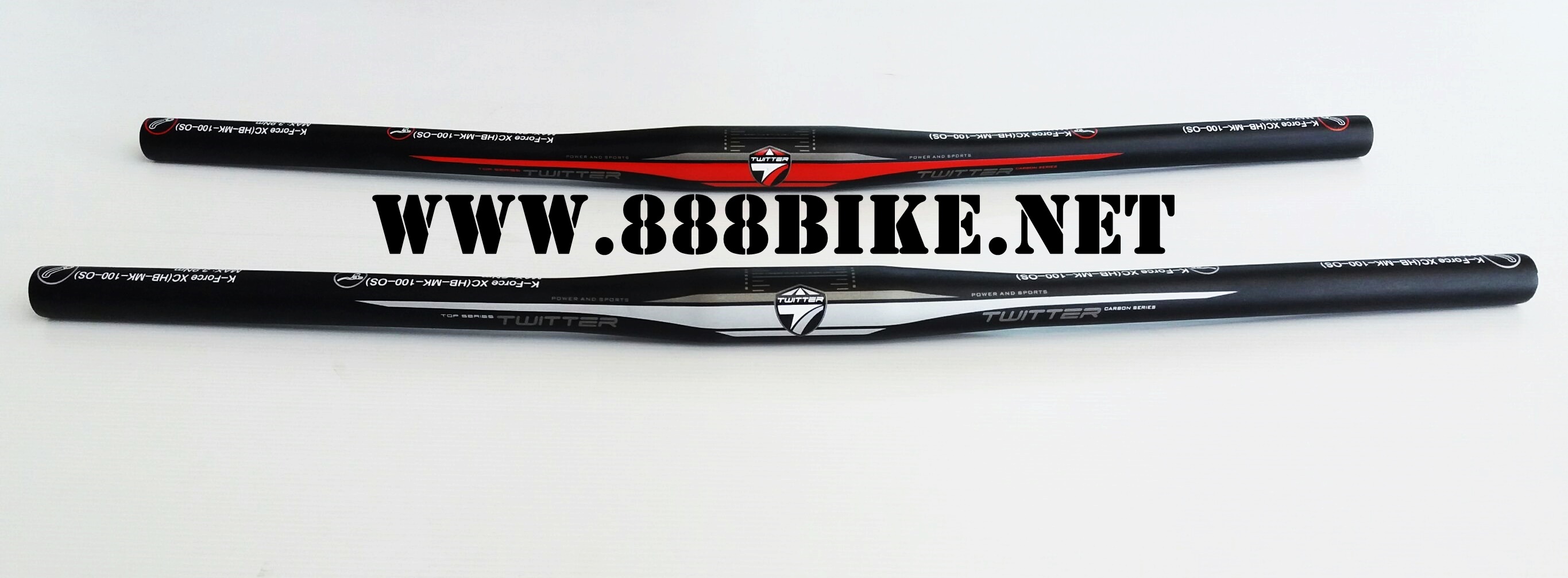 แฮนด์จักรยาน อลูมิเนียม TWITTER, TW,S217 ยาว 620 มม (OVER 31.8MM.)