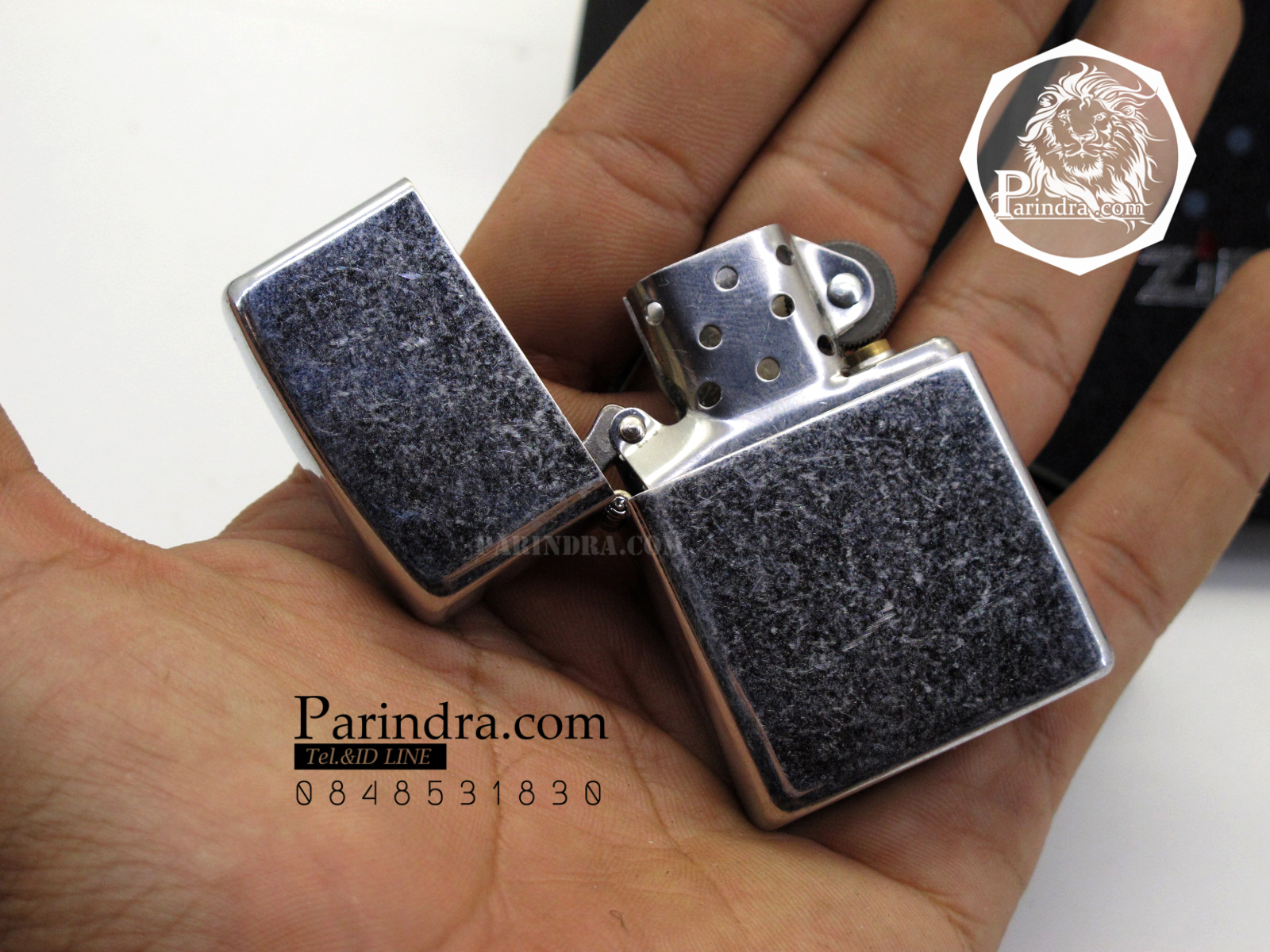 ไฟแช็ค Zippo ลายซิปโป้ ลาย ขีดข่วน Stone Washed สวยงาม ทนทาน ตัวงาน Mirror