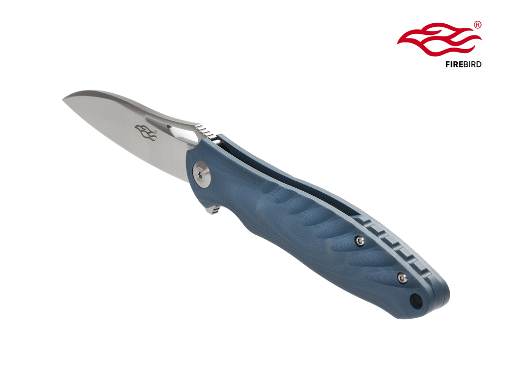 มีดพับ Ganzo กานโซ่ รุ่น FH71-GY / D2 Steel / ด้าม G10 สีน้ำเงิน ของแท้ 100%