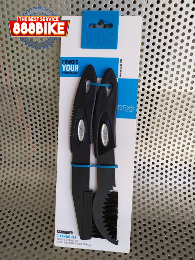 PRO SCRUBBER CASSETTE CHAINRING CLEANER ชุดเครื่องมือทำความสะอาดชุดสเตอร์จักรยาน, PR100335