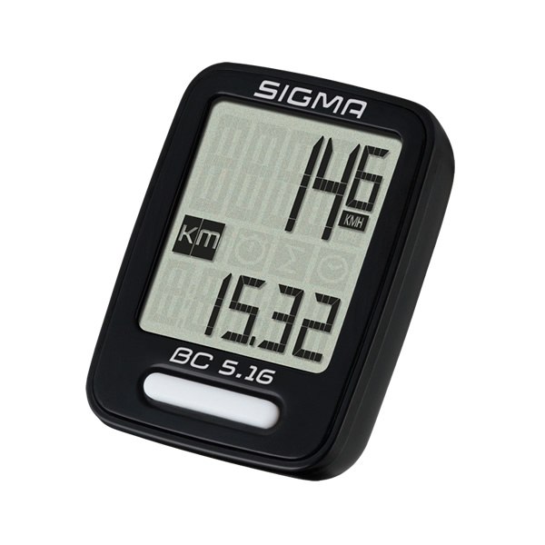 ไมล์จักรยาน Sigma Sport BC 5.16 - Cycle Computer มีสาย สีดำ