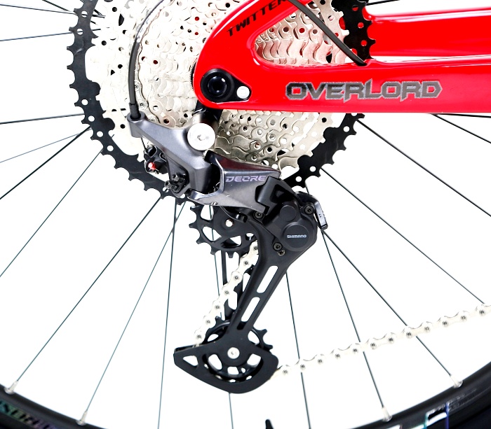 จักรยานเสือภูเขา TWITTER OVERLORD Full suspension bike, เฟรมคาร์บอน 1x12 speed Deore โช๊คลม ปี 2022