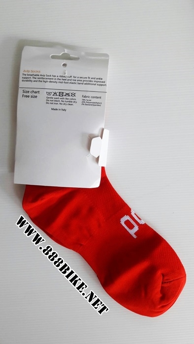 ถุงเท้าปั่นจักรยาน POC Cycling socks เนื้อผ้าระบายอากาศ และ ยืดหยุ่นสุง(โปรดระบุสีตรงหมายเหตุ)