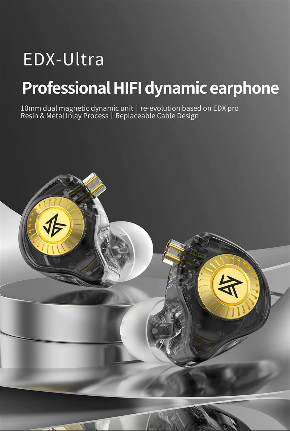 ขาย KZ EDX Ultra หูฟัง Dynamic ระดับมืออาชีพ เบสลึกหนักแน่น ประกันศูนย์ไทย