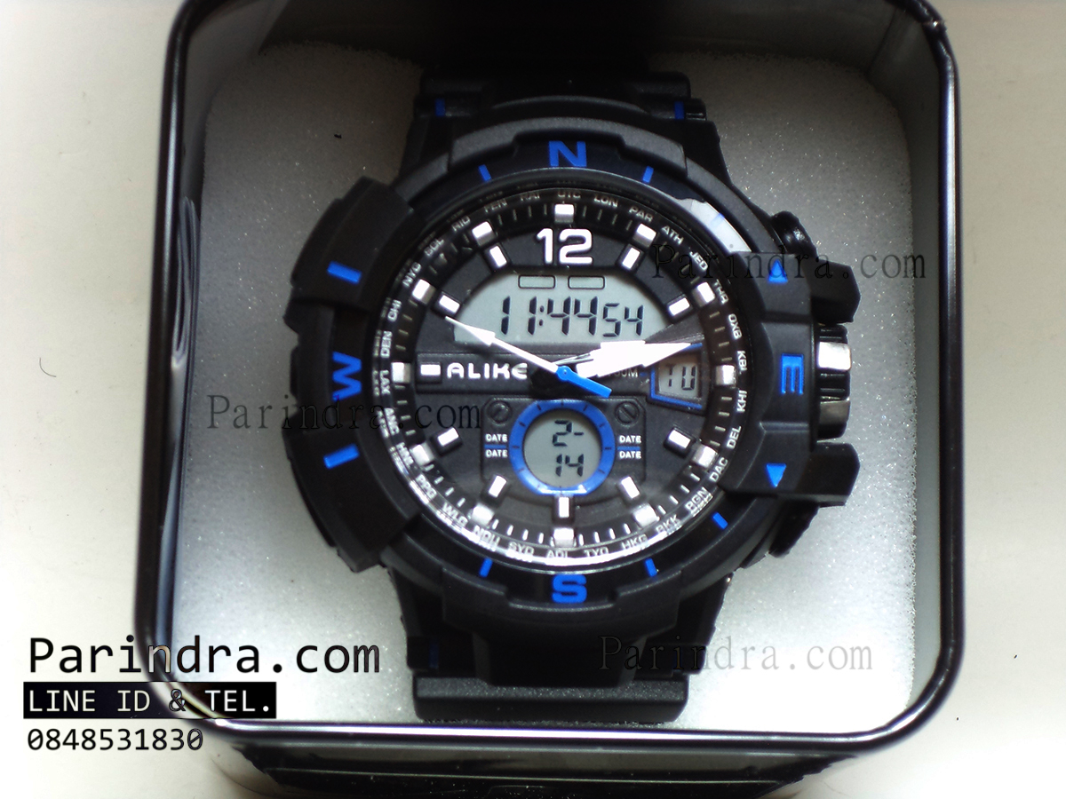 นาฬิกาข้อมือ ALIKE Sport Watch รุ่น AK14109 สีดำพิมน้ำเงิน