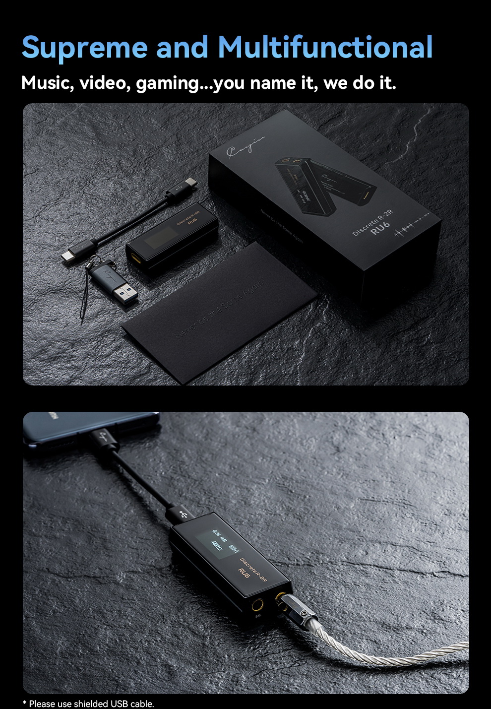 ขาย Cayin RU6 DAC/AMP หางหนูแบบ 24bit R-2R ตัวแรกของโลก ประกันศูนย์ไทย