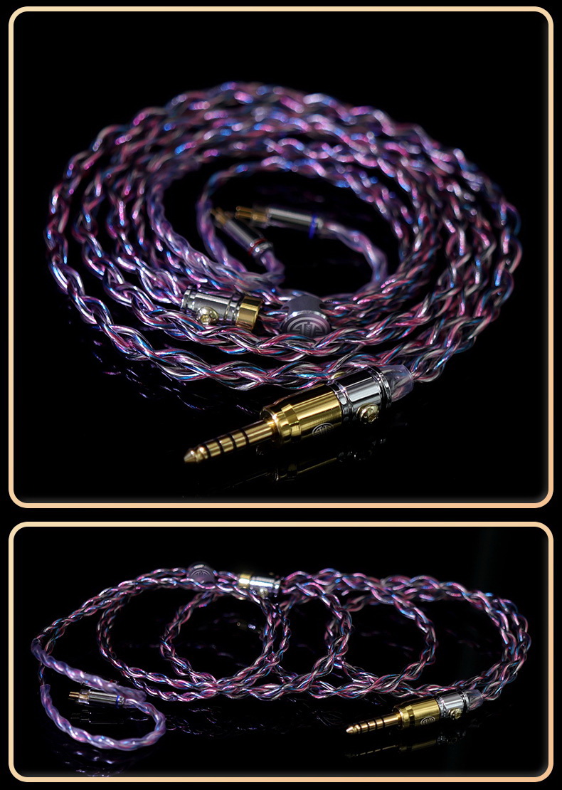 ขาย Hakugei Soul สายอัพเกรดหูฟังถักผสม Silver, Blue, Red, Black แบบ Litz