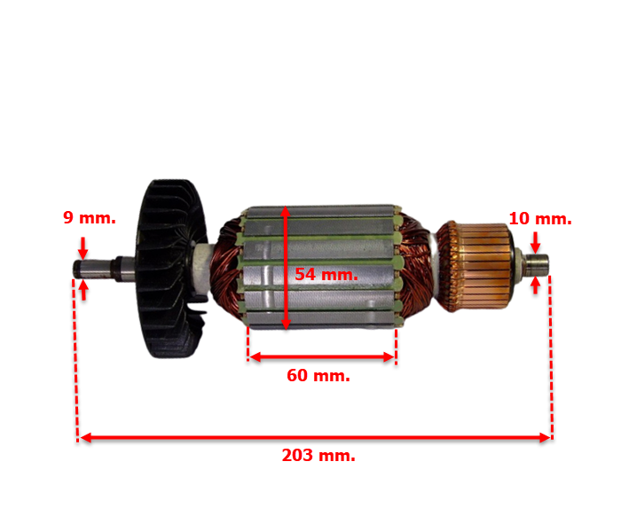 ทุ่น หินเจียร 7 นิ้ว มากีต้า Makita 9027, 9029, 9057, 9059 (ใช้ทุ่นรุ่นเดียวกัน)