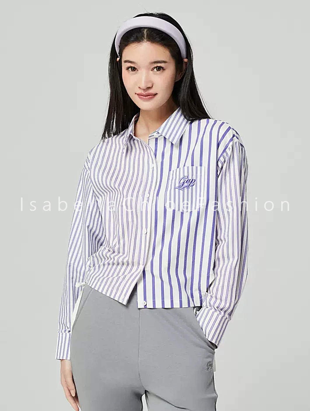 เสื้อเชิ้ตแขนยาวลายทางสวยๆ