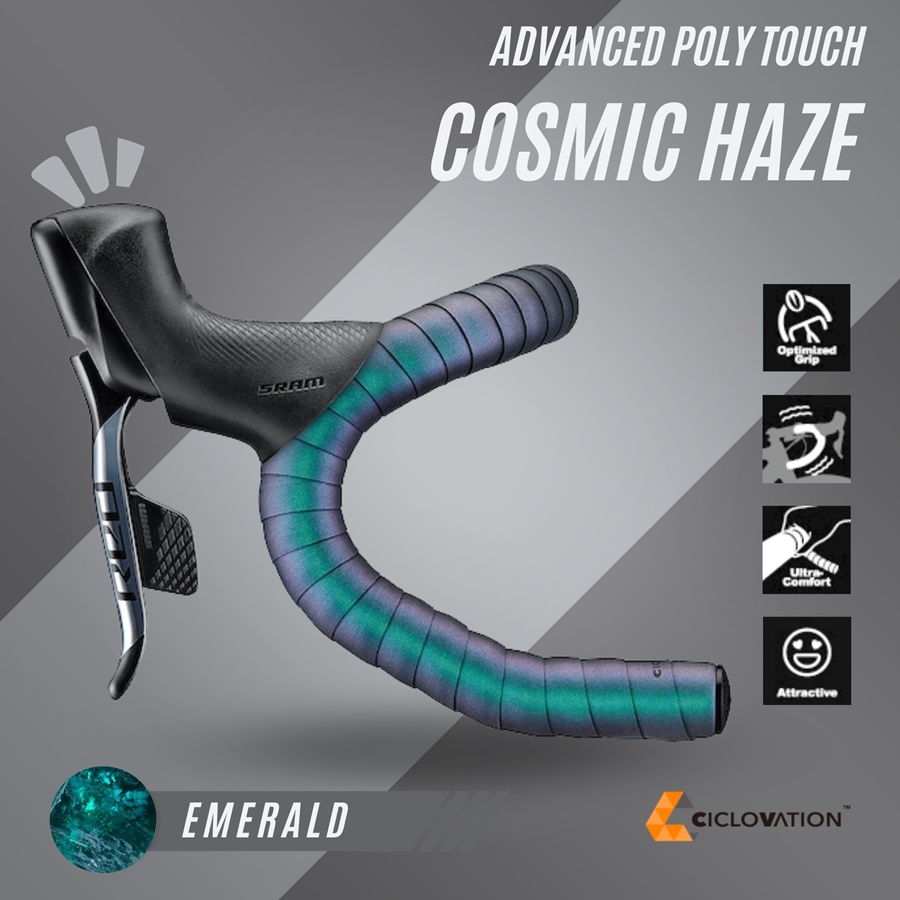 ผ้าพันแฮนด์ CICLOVATION ADVANCED POLY TOUCH - COSMIC HAZE BAR TAPE