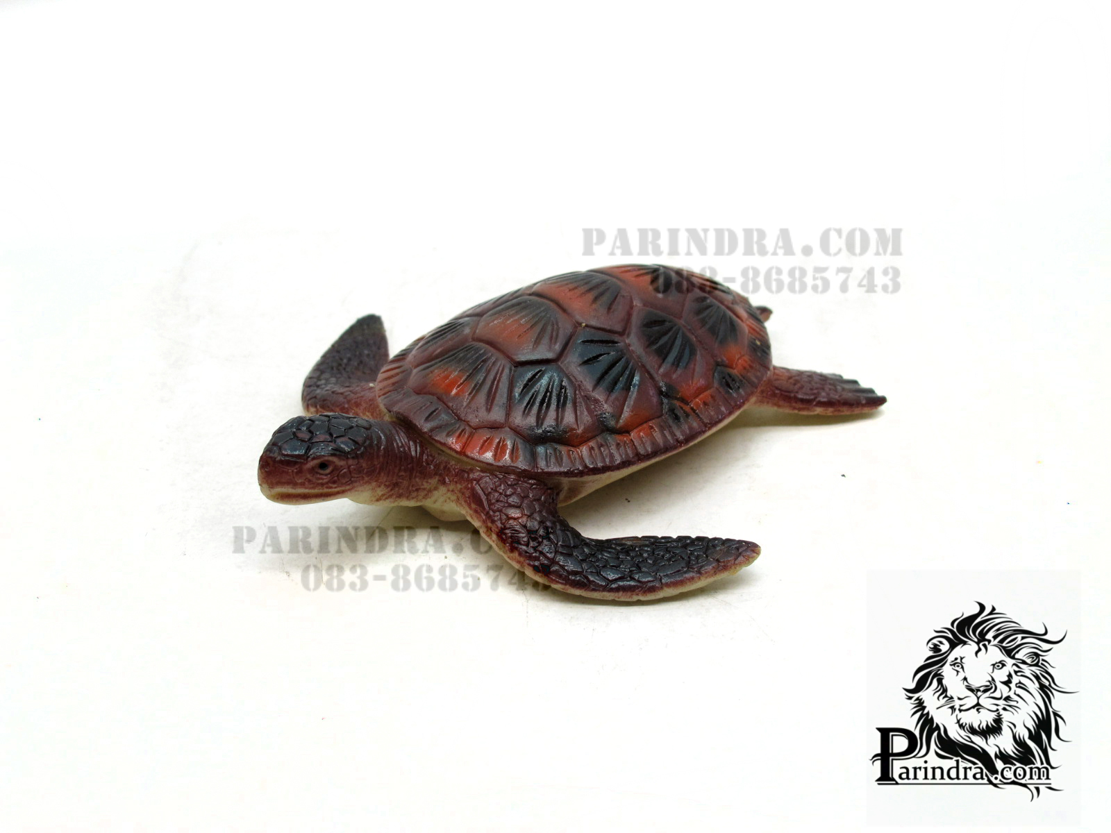 โมเดลเต่าทะเลสีดำออกน้ำตาลแดง