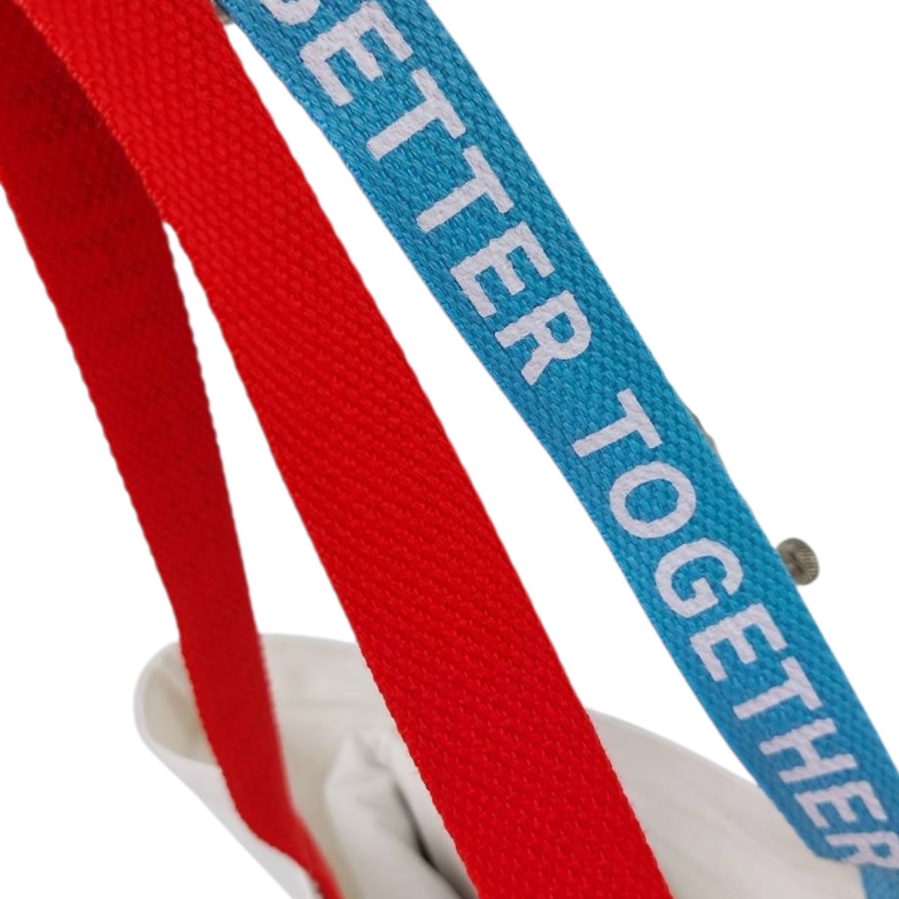 กระเป๋าผ้าแคนวาสออฟไวท์ ทรง Tote Bag ขนาด ก.45*ส.30*ก้น12 ซม.