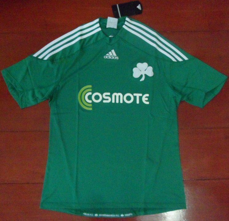 เสื้อฟุตบอล ทีมสโมสรพานาธิไนกอส ชุดเหย้า 2009/10 ใหม่ M-Size / PANATHINAIKOS Football Shirt Home Kit 2009/10 Jersey NEW M-Size
