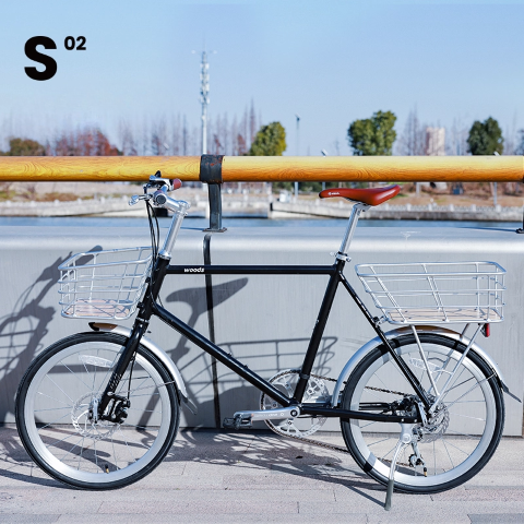 จักรยาน Woods S02 Mini Velo 20 นิ้ว | จักรยานเมืองอลูมิเนียม 7 สปีด น้ำหนักเบา