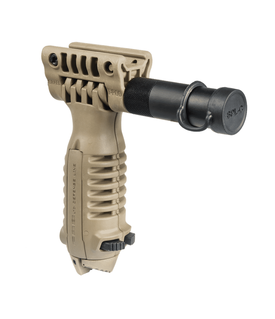 Fab Defense T-POD SL Tactical Foregrip Bipod With Built In Tactical Light
