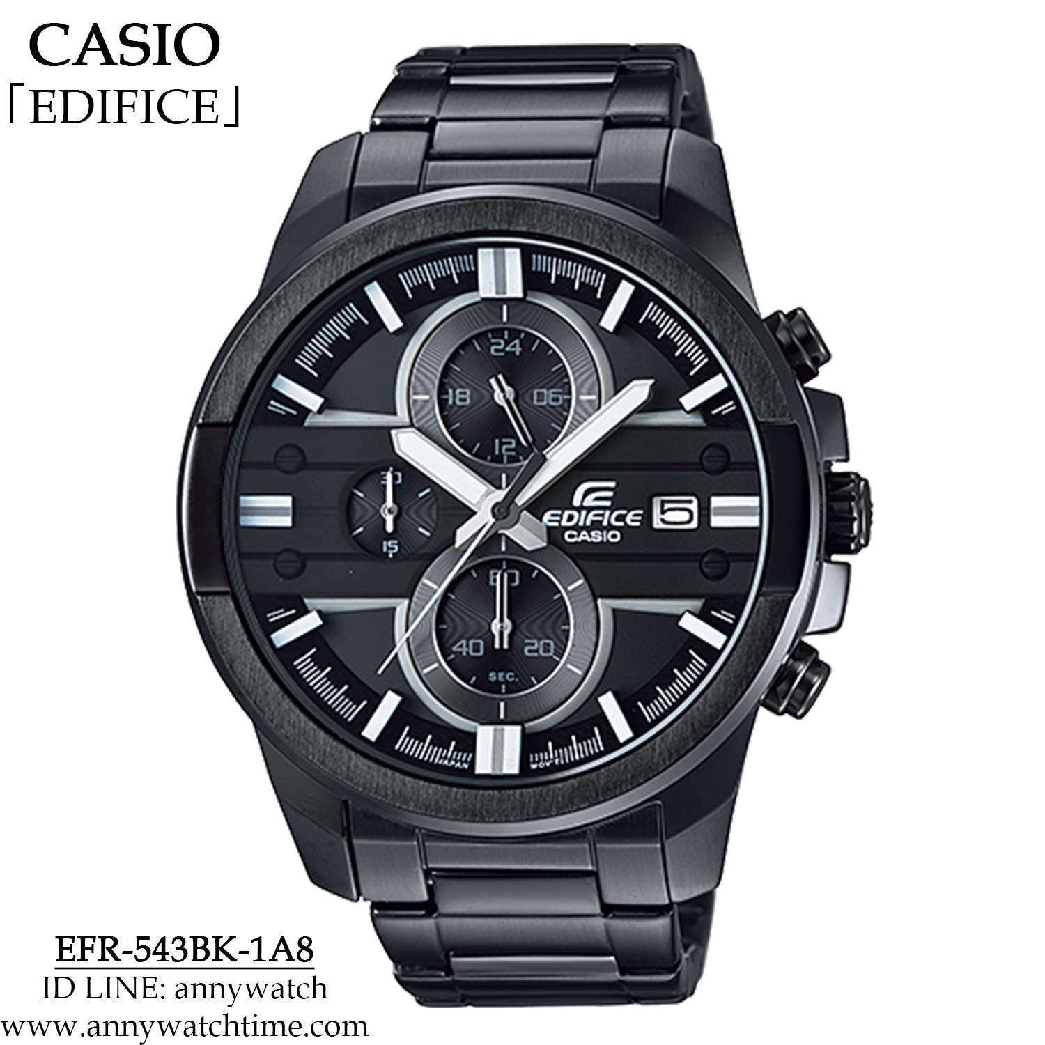 EDIFICE EFR-543BK-1A8