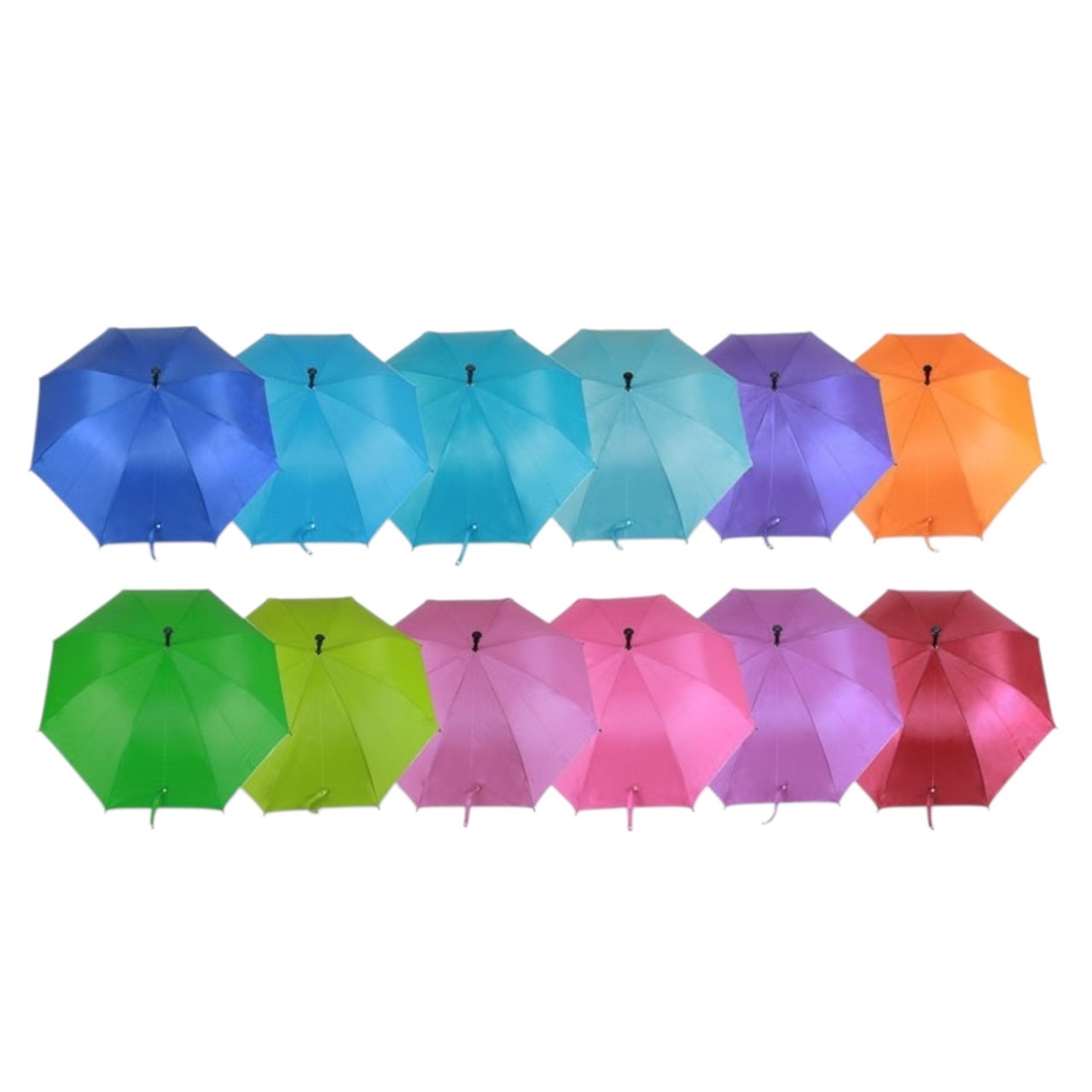 ร่มพับตอนเดียว 24 นิ้ว ด้ามจับไม้เท้า