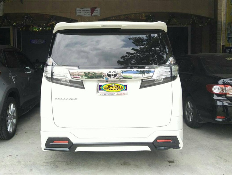 ผ้ายางกระดุมปูพื้นรถยนต์ Toyota Vellfire 2016 กระดุมสีเทาขอบเทา