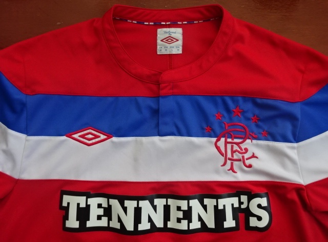 เสื้อฟุตบอล ทีมสโมสรเรนเจอร์ส ชุดเยือน 2011/12 M-Size / RANGERS Football Shirt Away Kit 2011/12 Jersey M-Size